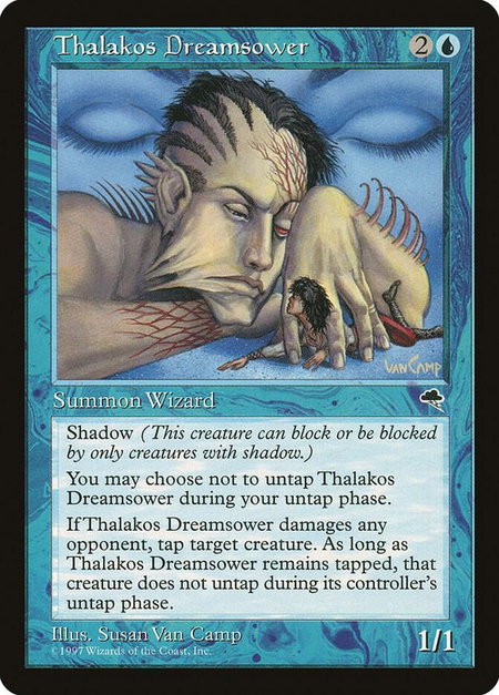 Thalakos Dreamsower - Tempest Magic: The Gathering trading card