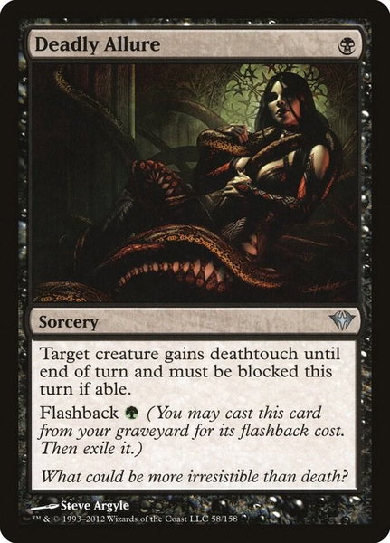 Deadly Allure - Dark Ascension Magic: The Gathering trading card