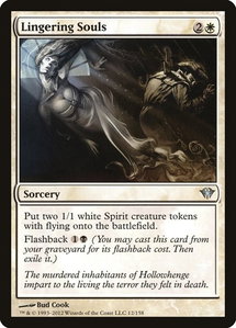 Lingering Souls - Dark Ascension (DKA) #12 - Uncommon Magic: The Gathering Trading Card