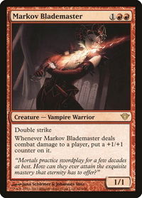 Markov Blademaster - Dark Ascension (DKA) #96 - Rare Magic: The Gathering Trading Card