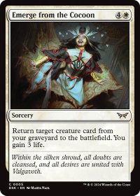 Emerge from the Cocoon - Duskmourn: House of Horror (DSK) #5 - Common Magic: The Gathering Trading Card