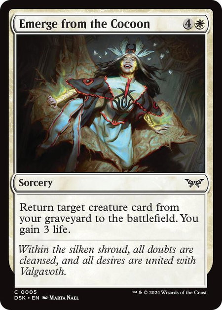 Emerge from the Cocoon - Duskmourn: House of Horror Magic: The Gathering trading card
