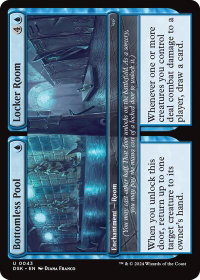 Bottomless Pool // Locker Room - Duskmourn: House of Horror (DSK) #43 - Uncommon Magic: The Gathering Trading Card