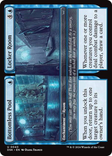 Bottomless Pool // Locker Room - Duskmourn: House of Horror Magic: The Gathering trading card