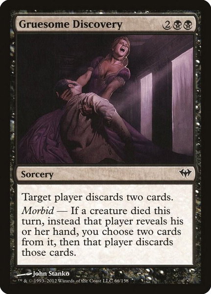Gruesome Discovery - Dark Ascension Magic: The Gathering trading card