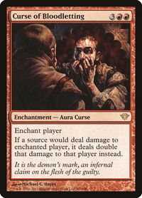 Curse of Bloodletting - Dark Ascension (DKA) #85 - Rare Magic: The Gathering Trading Card
