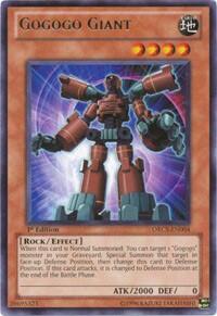 Gogogo Giant - Order of Chaos (ORCS) #ORCS-EN004 - Rare YuGiOh Trading Card