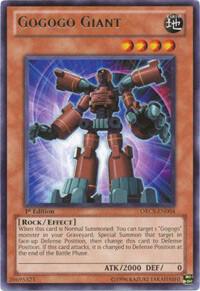 Gogogo Giant - Order of Chaos YuGiOh trading card