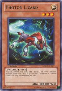 Photon Lizard - Order of Chaos YuGiOh trading card