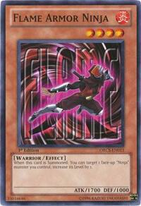 Flame Armor Ninja - Order of Chaos YuGiOh trading card