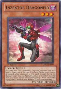 Inzektor Dragonfly - Order of Chaos YuGiOh trading card