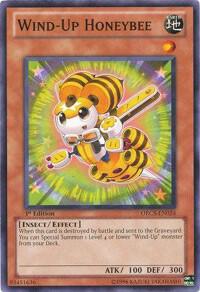 Wind-Up Honeybee trading card from Order of Chaos Wind-Up Honeybee - Order of Chaos YuGiOh trading card