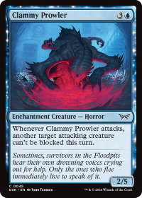 Clammy Prowler - Duskmourn: House of Horror (DSK) #45 - Common Magic: The Gathering Trading Card