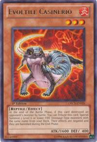 Evoltile Casinerio - Order of Chaos YuGiOh trading card