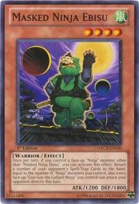 Masked Ninja Ebisu - Order of Chaos (ORCS) #ORCS-EN030 - Common / Short Print YuGiOh Trading Card