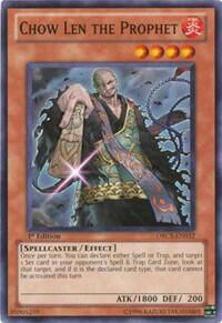 Chow Len the Prophet - Order of Chaos (ORCS) #ORCS-EN032 - Common / Short Print YuGiOh Trading Card