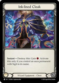Ink-lined Cloak - Blitz Deck: Rosetta - Oscilio (OSC) #OSC004 - Common Flesh and Blood Trading Card