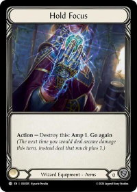 Hold Focus - Blitz Deck: Rosetta - Oscilio (OSC) #OSC005 - Common Flesh and Blood Trading Card