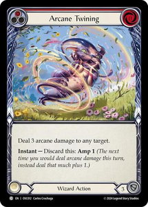 Arcane Twining (Red) - Blitz Deck: Rosetta - Oscilio (OSC) #OSC012 - Common Flesh and Blood Trading Card