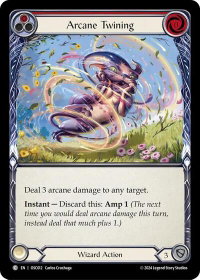 Arcane Twining (Red) - Blitz Deck: Rosetta - Oscilio (OSC) #OSC012 - Common Flesh and Blood Trading Card