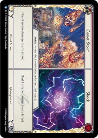 Comet Storm // Shock - Blitz Deck: Rosetta - Oscilio (OSC) #OSC013 - Rare Flesh and Blood Trading Card