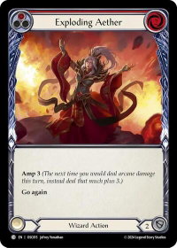 Exploding Aether (Red) - Blitz Deck: Rosetta - Oscilio (OSC) #OSC015 - Common Flesh and Blood Trading Card