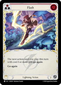 Flash (Red) - Blitz Deck: Rosetta - Oscilio (OSC) #OSC016 - Common Flesh and Blood Trading Card