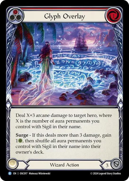 Glyph Overlay (Red) trading card from Blitz Deck: Rosetta - Oscilio Glyph Overlay (Red) - Blitz Deck: Rosetta - Oscilio Flesh and Blood trading card
