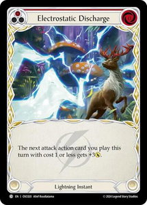 Electrostatic Discharge (Red) - Blitz Deck: Rosetta - Oscilio (OSC) #OSC020 - Common Flesh and Blood Trading Card