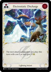 Electrostatic Discharge (Red) - Blitz Deck: Rosetta - Oscilio (OSC) #OSC020 - Common Flesh and Blood Trading Card