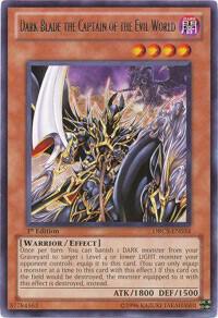 Dark Blade the Captain of the Evil World trading card from Order of Chaos Dark Blade the Captain of the Evil World - Order of Chaos YuGiOh trading card