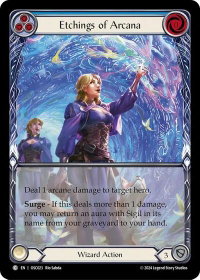 Etchings of Arcana (Blue) - Blitz Deck: Rosetta - Oscilio (OSC) #OSC023 - Common Flesh and Blood Trading Card