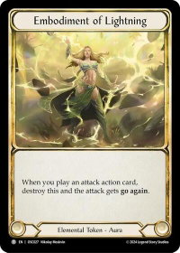 Embodiment of Lightning - Blitz Deck: Rosetta - Oscilio (OSC) #OSC027 - Token Flesh and Blood Trading Card