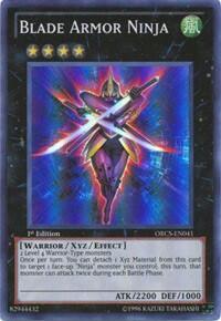 Blade Armor Ninja - Order of Chaos (ORCS) #ORCS-EN041 - Super Rare YuGiOh Trading Card
