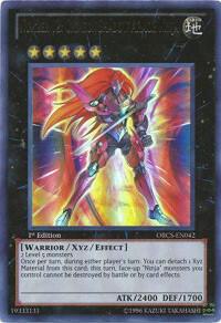 Number 12: Crimson Shadow Armor Ninja - Order of Chaos YuGiOh trading card