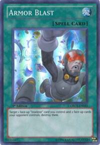 Armor Blast - Order of Chaos YuGiOh trading card