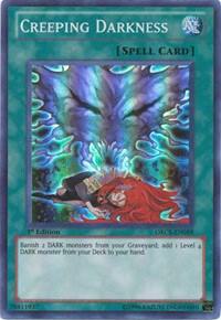 Creeping Darkness - Order of Chaos YuGiOh trading card