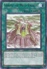 Shrine of Mist Valley - Order of Chaos YuGiOh trading card