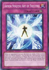 Armor Ninjitsu Art of Freezing trading card from Order of Chaos Armor Ninjitsu Art of Freezing - Order of Chaos YuGiOh trading card
