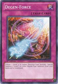 Degen-Force - Order of Chaos YuGiOh trading card