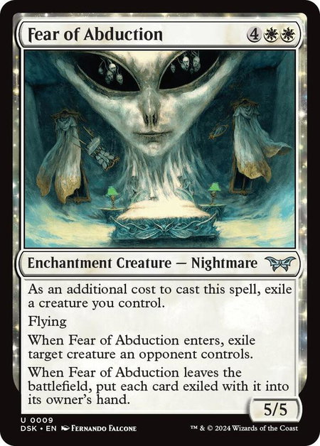 Fear of Abduction - Duskmourn: House of Horror Magic: The Gathering trading card