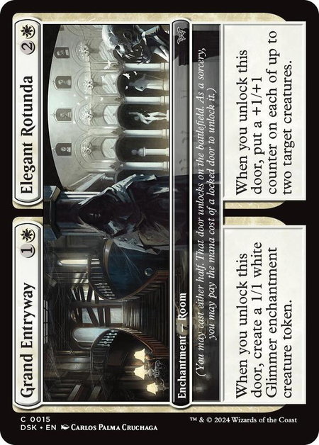 Grand Entryway // Elegant Rotunda (0015) - Duskmourn: House of Horror Magic: The Gathering trading card