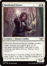 Hardened Escort - Duskmourn: House of Horror (DSK) #16 - Common Magic: The Gathering Trading Card