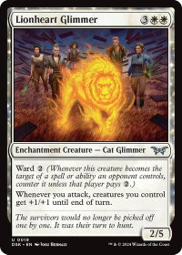 Lionheart Glimmer - Duskmourn: House of Horror (DSK) #19 - Uncommon Magic: The Gathering Trading Card