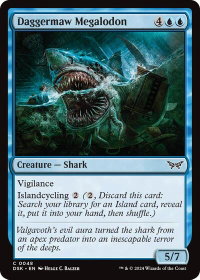 Daggermaw Megalodon - Duskmourn: House of Horror (DSK) #48 - Common Magic: The Gathering Trading Card