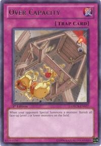 Over Capacity - Order of Chaos YuGiOh trading card