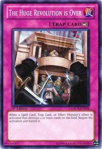 The Huge Revolution is Over - Order of Chaos YuGiOh trading card