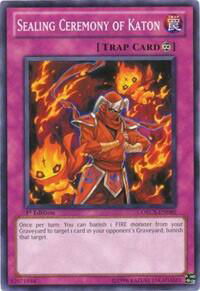Sealing Ceremony of Katon - Order of Chaos (ORCS) #ORCS-EN080 - Common / Short Print YuGiOh Trading Card
