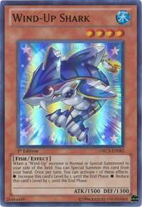 Wind-Up Shark - Order of Chaos (ORCS) #ORCS-EN082 - Super Rare YuGiOh Trading Card
