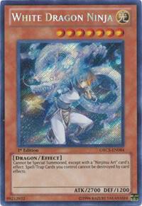 White Dragon Ninja trading card from Order of Chaos White Dragon Ninja - Order of Chaos YuGiOh trading card